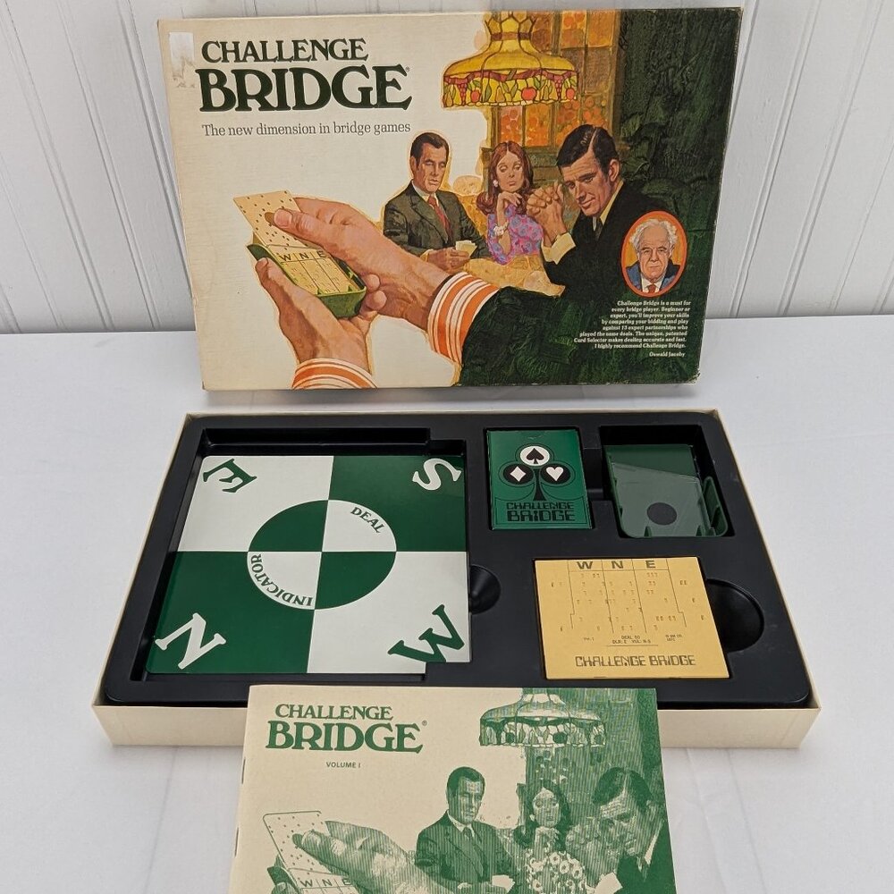Vintage Challenge Bridge A 3M Brand Game 1972 The New Dimension in Bridge Games